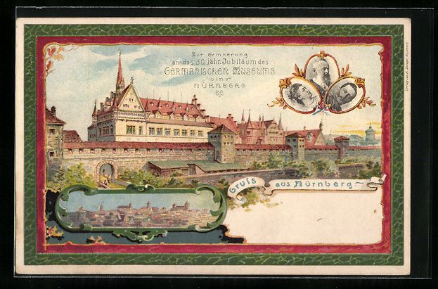 Cancelleria postale: Litho Nürnberg, Germanisches Museum, 50 – Usato da Berlin venduto da bartko-reher