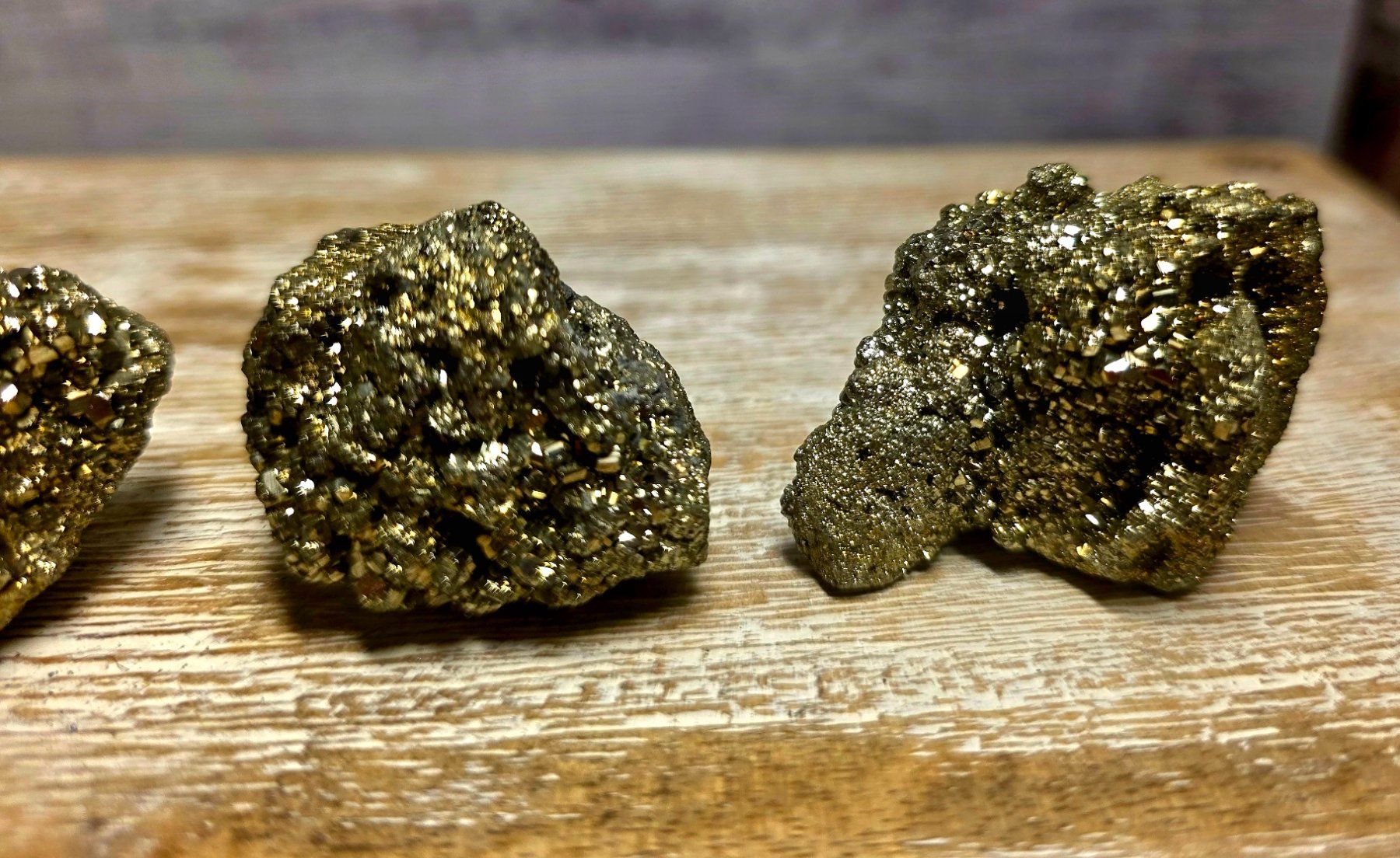 Minerali & Pietre curative: 3 Pyrit Stücke 252g – Nuovo e nell'imballaggio originale da Matzingen venduto da Shay_Crystalz 2