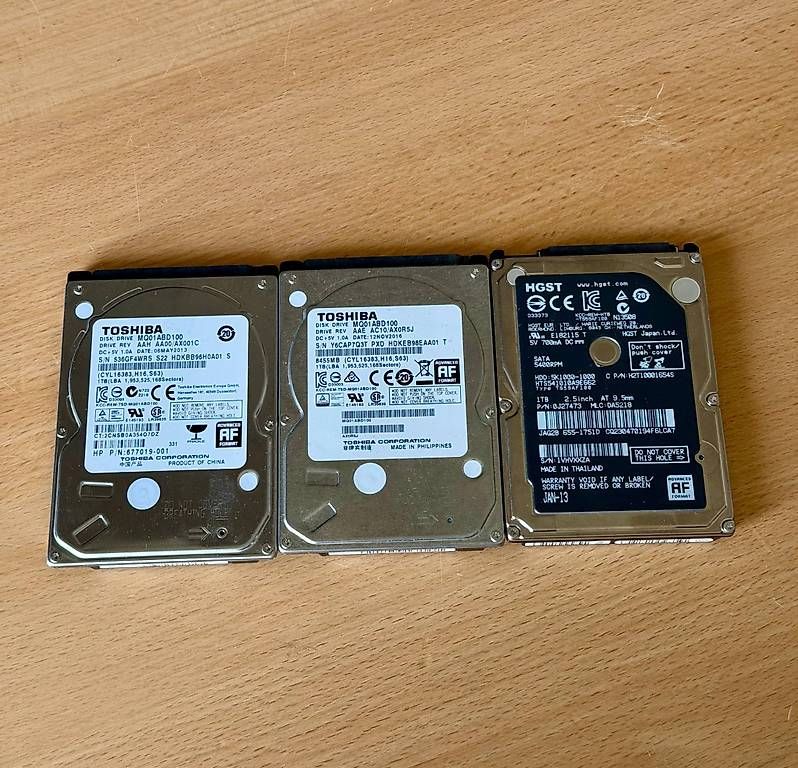Dischi rigidi: Lot x3 HDD 2.5 1TB – Usato da Ulmiz venduto da CrisCom