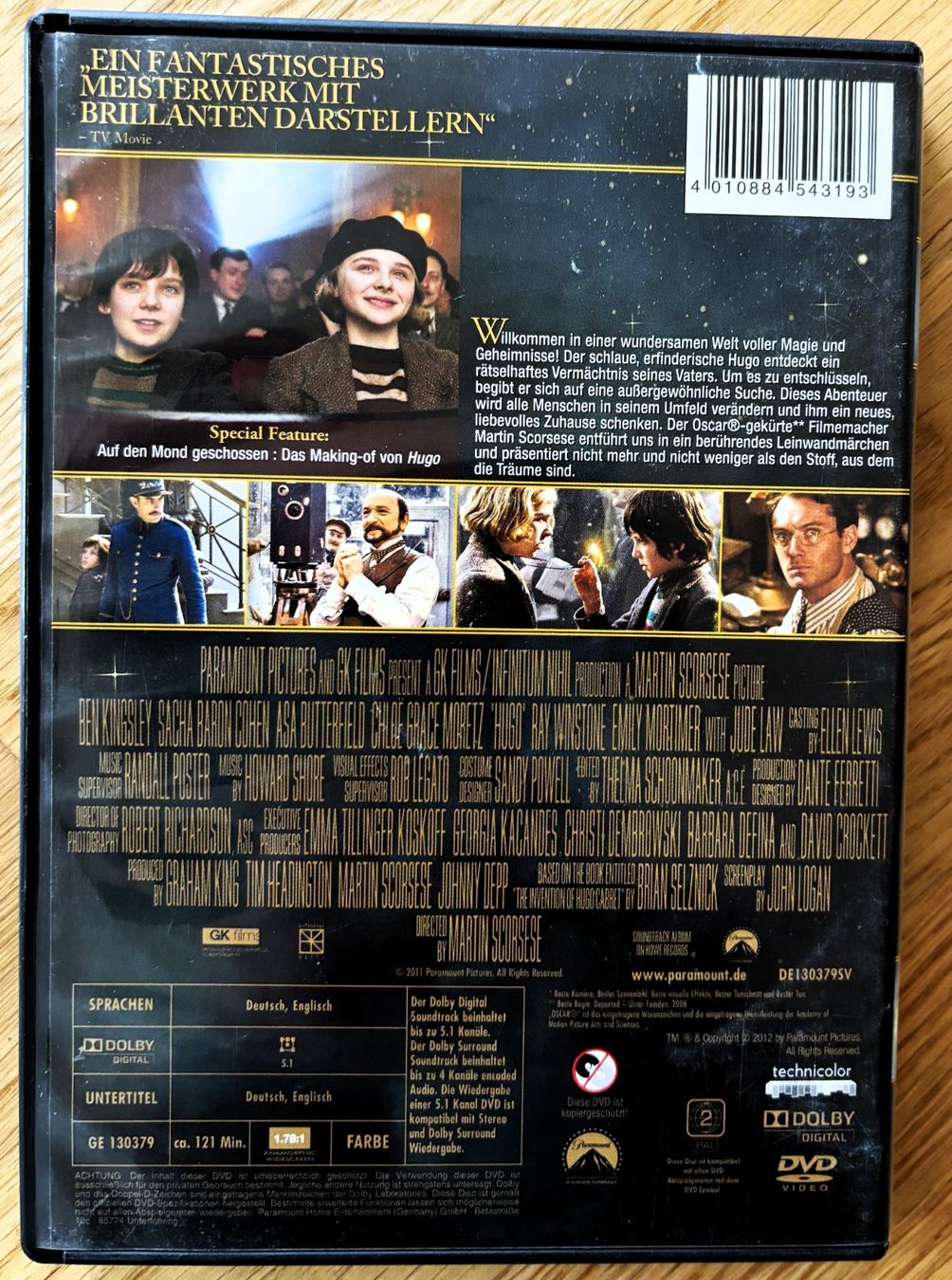 Tutti i DVDs: DVD Hugo Carbret – Usato da Riehen venduto da martinaaebersold 1