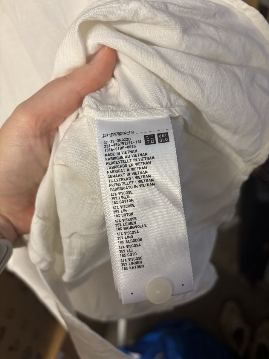 Blusen: Kurzes Leinenhemd Uniqlo – Neu (gemäss Beschreibung) aus Basel von a.tamara9 2