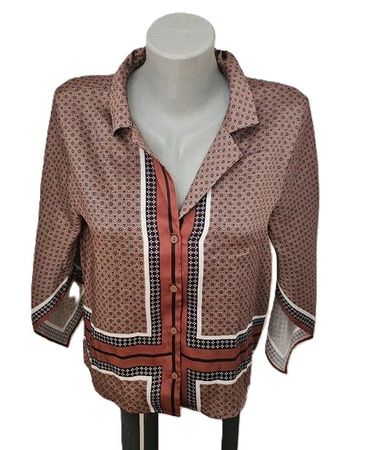 edle Bluse von ZARA Gr. S im Retro Look - super chic