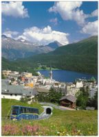 St. Moritz mit Standseilbahn Chantarella