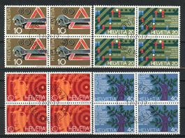 1972, Viererblöcke, ET, Sonderpostmarken