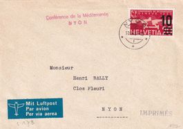 Flugbrief: Conférence de la Méditerranée, Nyon 10.09.37