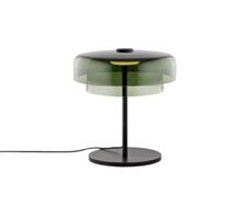 Grüne Glas-Vintage-Tischlampe Dekoration Wohnaccessoires