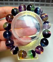 Regenbogenfluorit Armband B 13.2mm