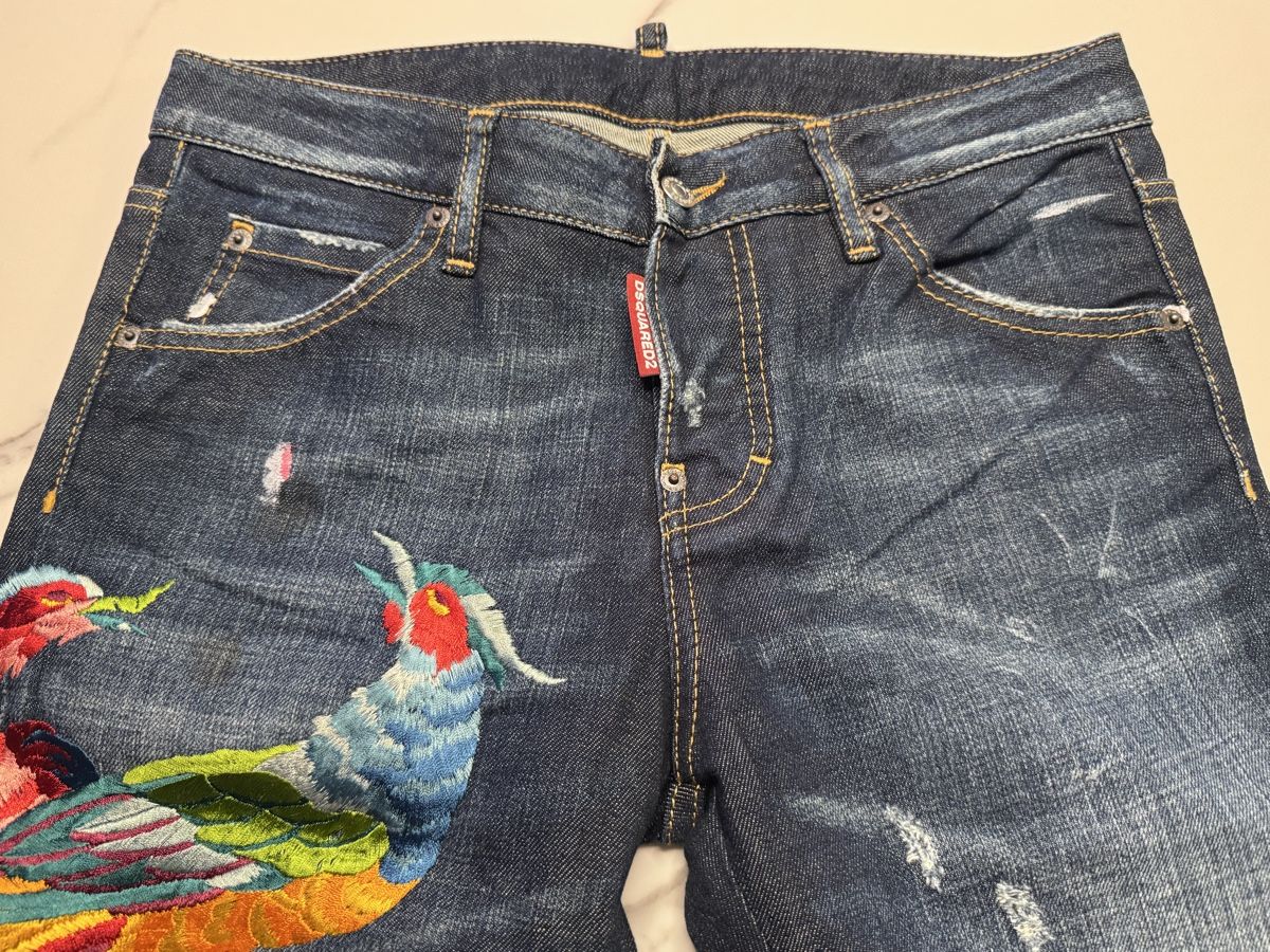 Dsquared2 Jeans: Dsquared2 Jeans, Vogel Stickerei – Nuovo (secondo la descrizione) da Zollikofen venduto da Danijela1983 2