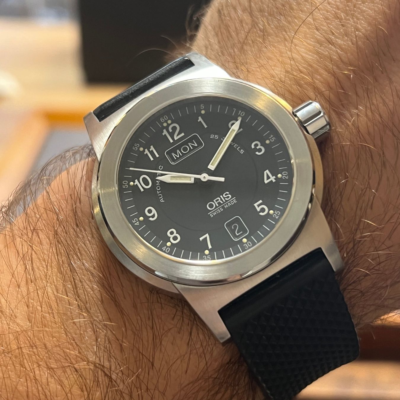 Oris Uhren: FLASH SALE Oris BC3 Day-Date Automatic Full Set 635.7500.416 – Gebraucht aus Carouge GE von Watchaser 3
