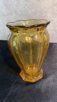 Vase jaune vintage Art Déco Deko antik gelb