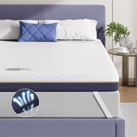 Matratzentopper 160x200cm 10cm Gel Memory Foam H3/H4 fest