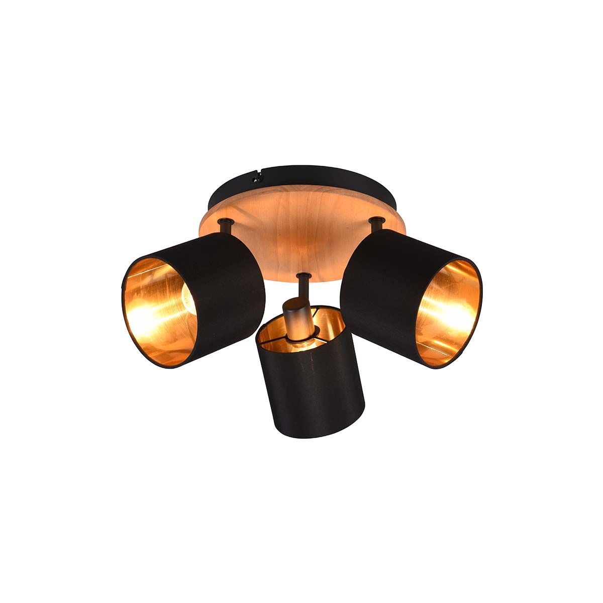 Lampadari & plafoniere: Deckenleuchte, 3 Strahler, Holz, 46 cm Ø – Nuovo (secondo la descrizione) da Kreuzlingen venduto da Smart-Light 7