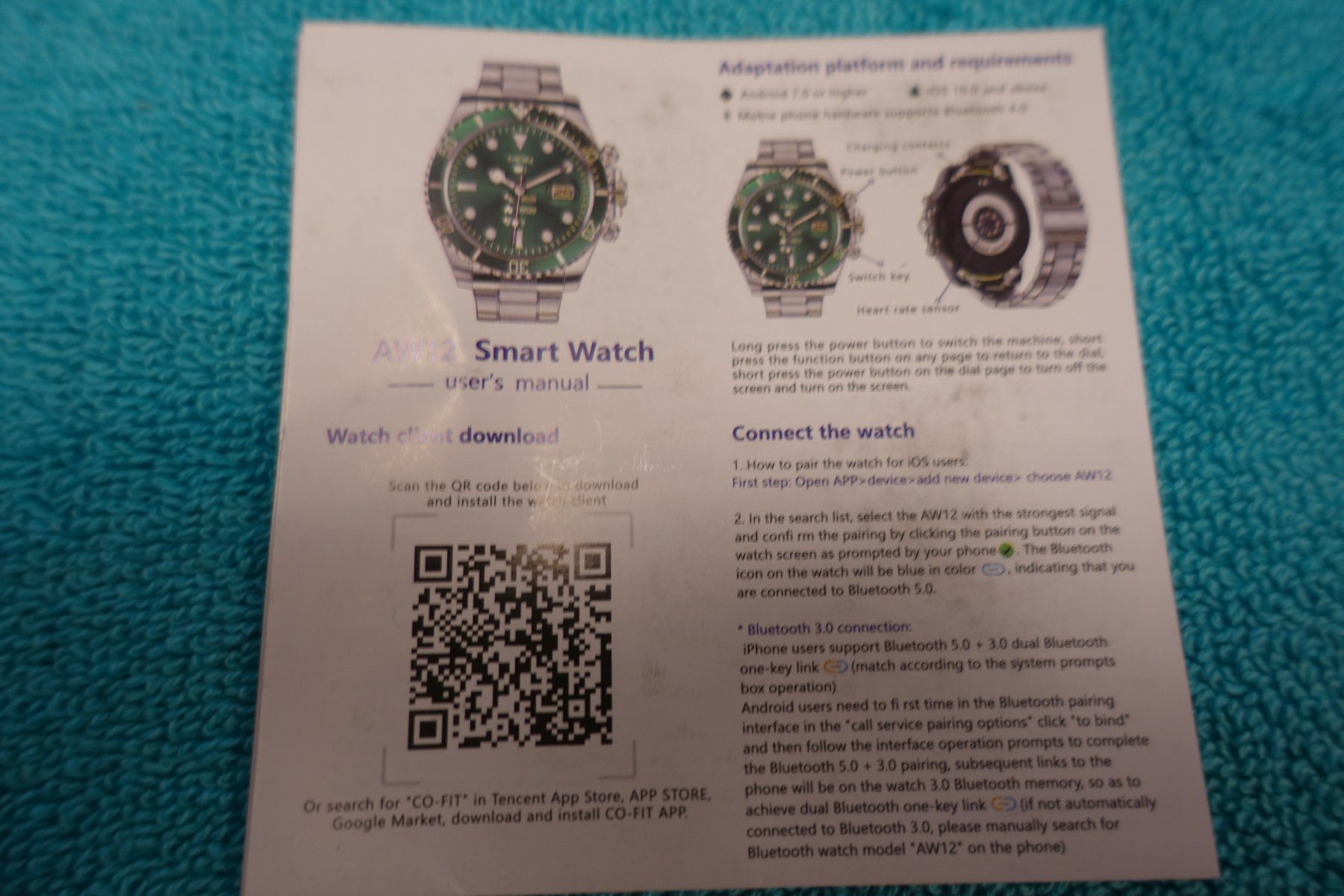 Swatch Smartwatch: Smartwatch Aiweile-AW12 – Nuovo e nell'imballaggio originale da Belp venduto da Mazarron58 5