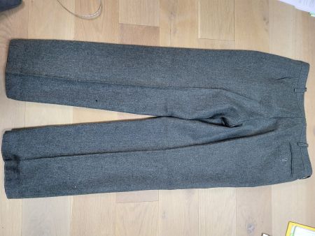 Graue Woll-Hose ca Gr 44