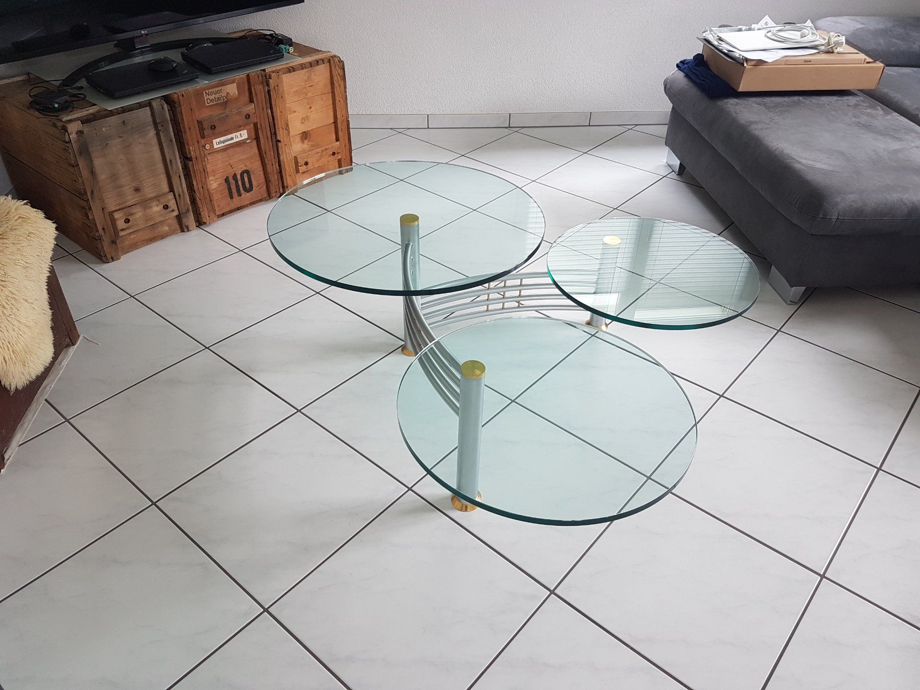 Tavoli: Designer-Glastisch – Usato da Matzingen venduto da sz2 3