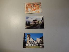 3 Ansichtskarten Val Müstair