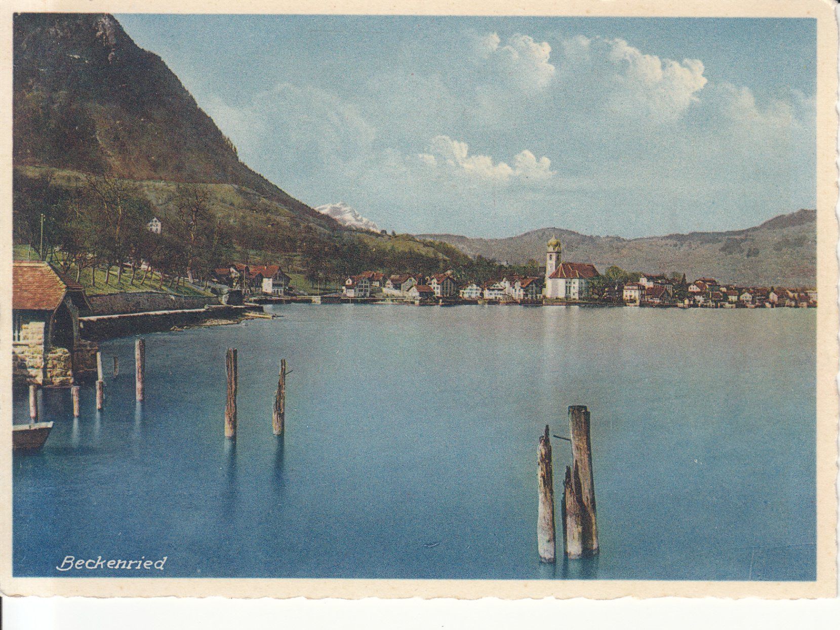 Ansichtskarten: Beckenried ca. 1940 – Gebraucht aus Bürglen TG von StampGraf