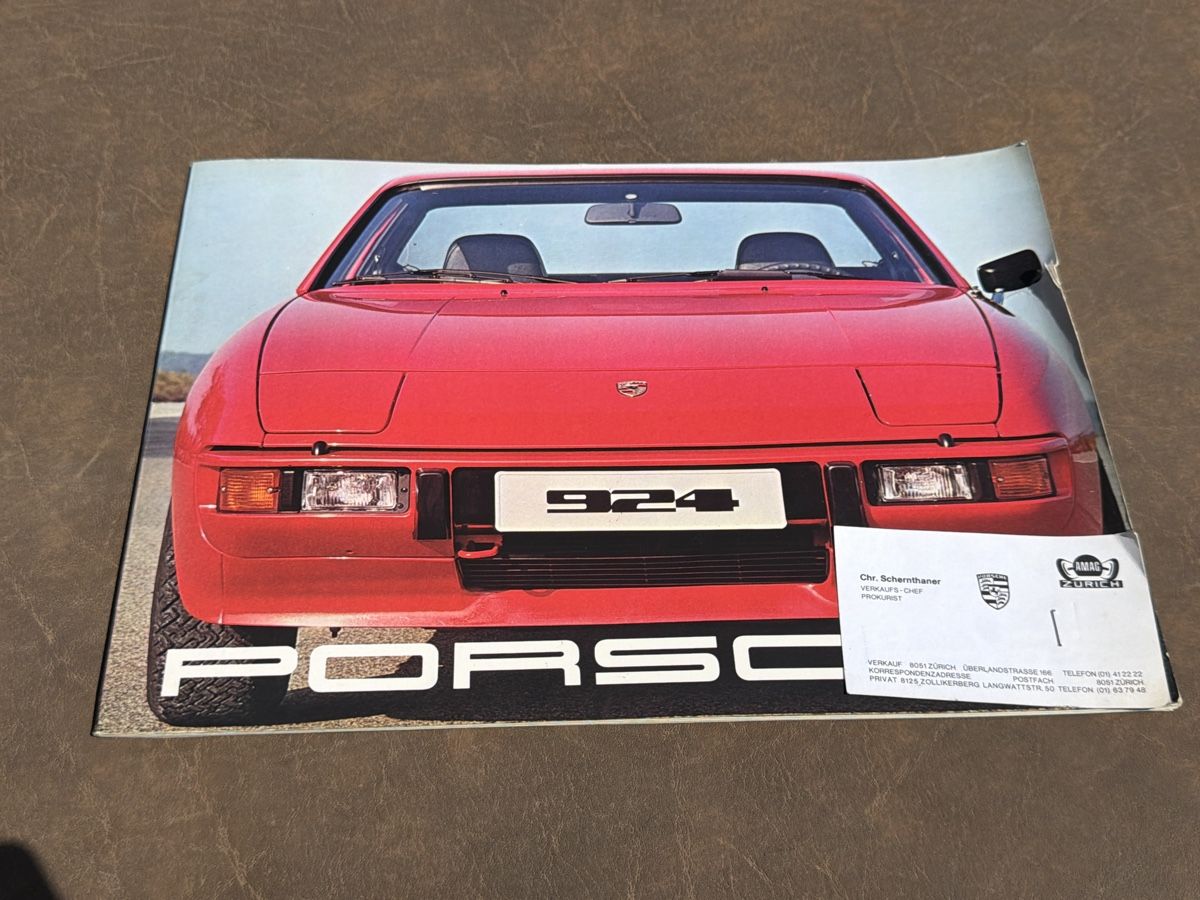 Porsche Dokumente: Prospekt: Porsche 924 - rar – Gebraucht aus Wolfwil von Rolex1