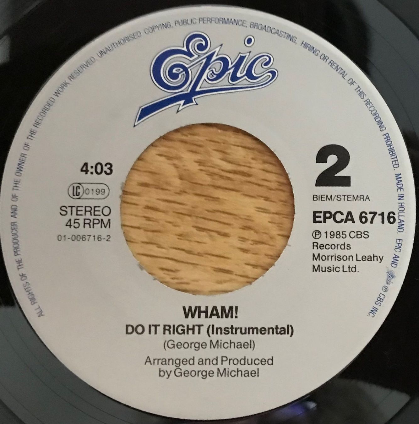 Dischi in vinile: WHAM ! - I'M YOUR MAN – Usato da Bussigny venduto da vinyl-pas-cher 1
