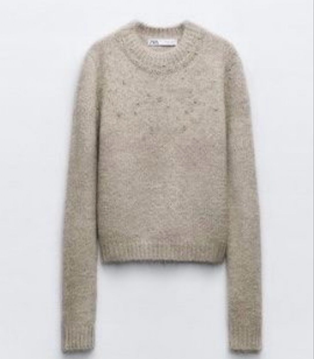 Zara Maglioni & Felpe: Zara Knit Pullover mit Schmucksteinen – Usato da Baden venduto da Tiffany6878