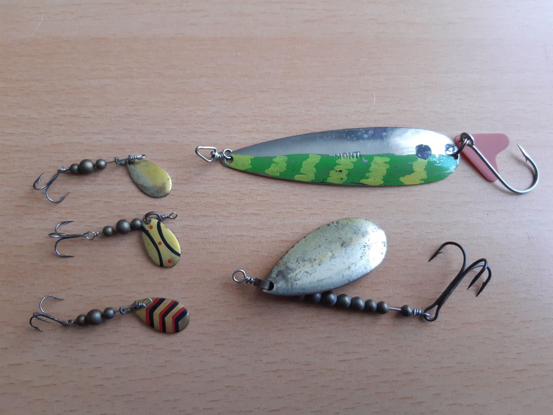 Köder: Alte antike vintage Monti Blinker, Löffel, Spinner, Mepps – Gebraucht aus Mitlödi von blackgnat79