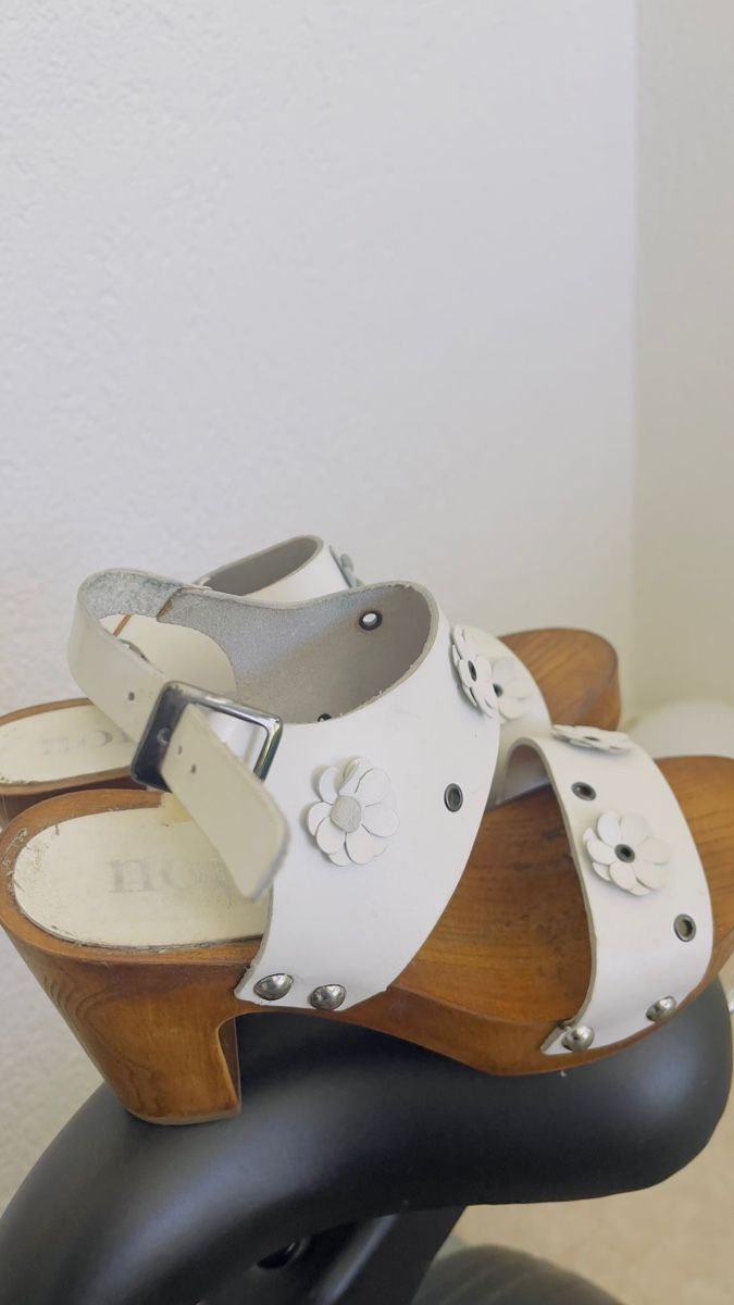 Scarpe da donna: Wunderschöne Holz Sandalen von Florett, Grösse 38 Top! – Nuovo (secondo la descrizione) da Basel venduto da Nikta 1