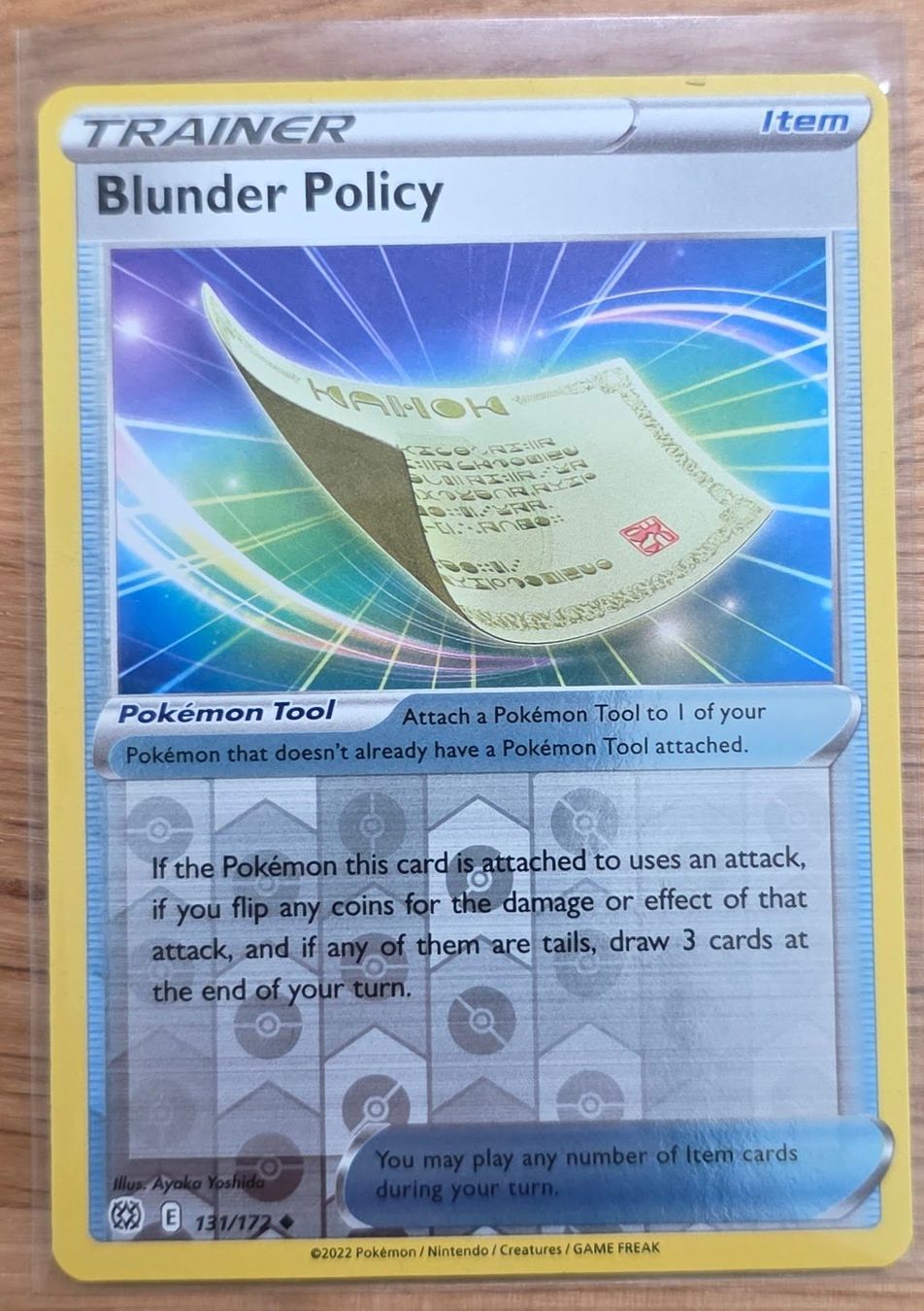 Pokémon Carte collezionabili: Blunder Policy 131/172 Trainer – Nuovo (secondo la descrizione) da Arbon venduto da Twist05