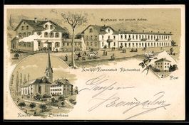 Litho Richenthal, Kurhaus mit projekt. A
