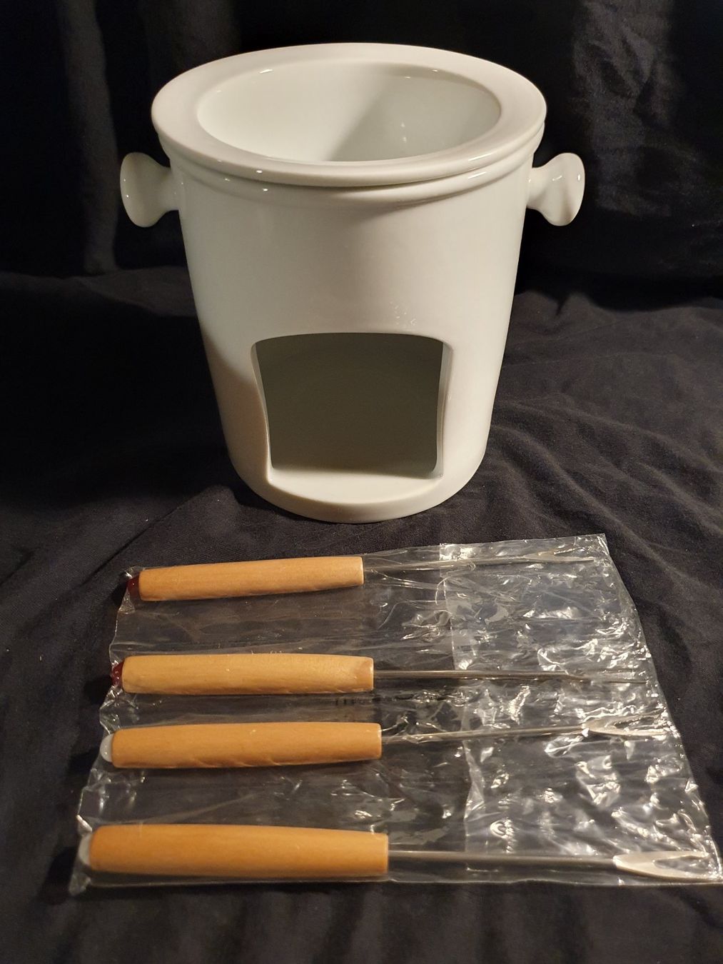 Geschirrsets: Neues Schoko-Fondue Set mit 4 Gabeln – Neu und originalverpackt aus Worb von FroLok 2