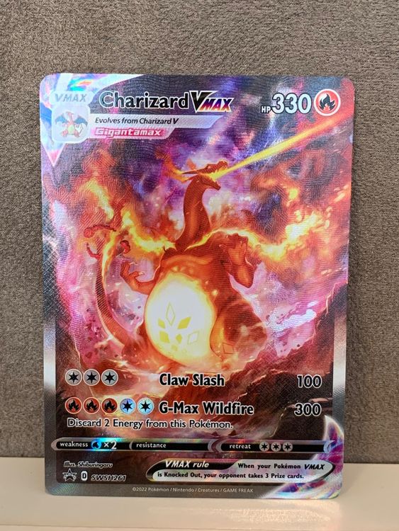 SWSH261 Promo Charizard Vmax ENG Pokemon Glurak | Acheter Sur Ricardo