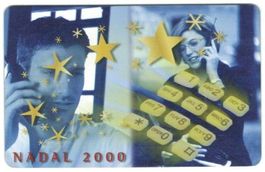 Telefonkarte Andorra Weihnachten 2000