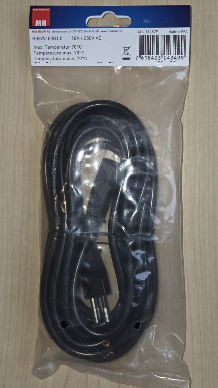Cavi: TD Apparatekabel schwarz – Nuovo e nell'imballaggio originale da Kleindöttingen venduto da keepITeasy 2