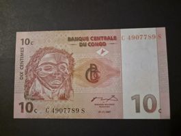 Congo 1997 10 centimes P82a UNC