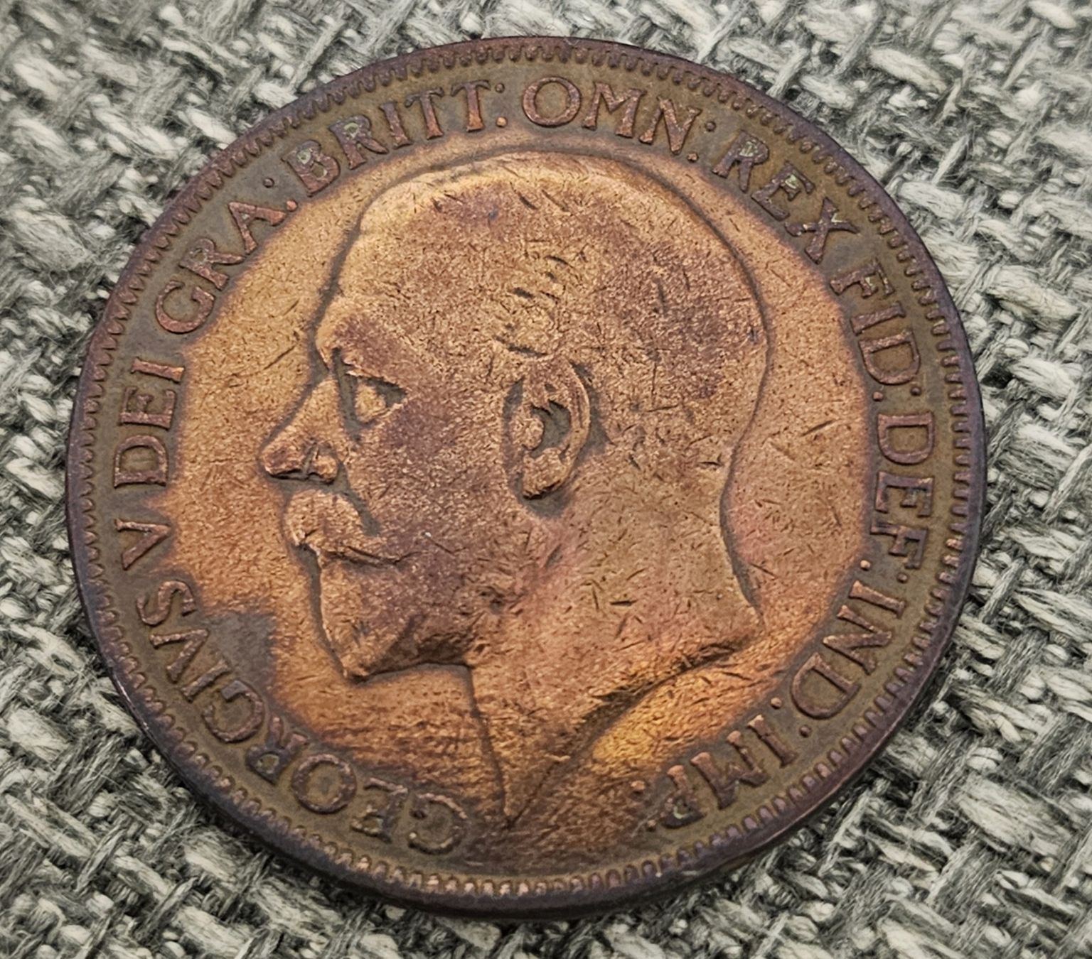 Tutti le monete: 1927- ONE PENNY King Georges V – Usato da Genève venduto da Fresko01 2