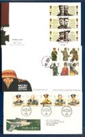 1986- 2007 Grossbritannien / 3 FDC Militärisches Thema