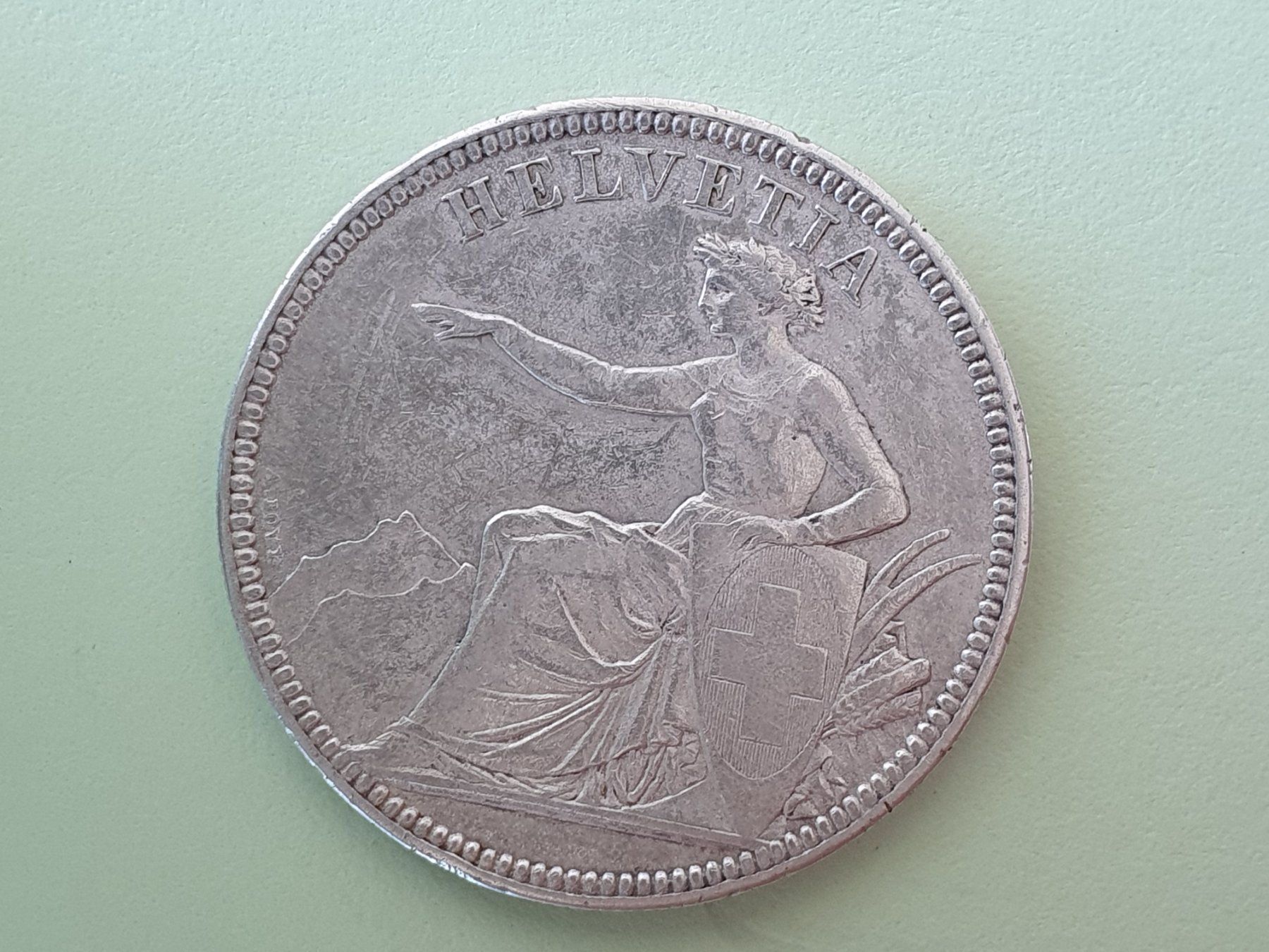 Alle Münzen: 5 Francs 1873 ( poste A+ ) – Gebraucht aus luzern von Jrouge 1