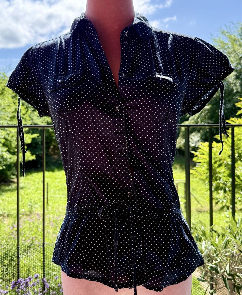 Esprit Camicette: Blaue Esprit Bluse und Strickjacke XS/164 – Usato da Allschwil venduto da Artur15 1