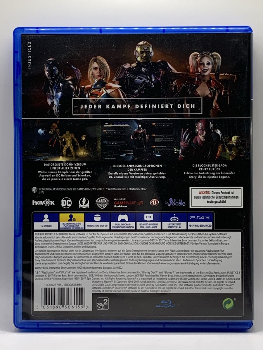 Sony Giochi: Injustice 2 - PS4  – Usato da Ostermundigen venduto da RG-Collector 1