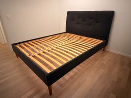 Ikea Designklassiker Bett schwarz gebraucht guter Zustand