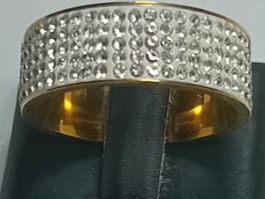 ring edelsthal 316L,mit zerkonia,,,glitzer