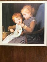 Anker Bilder mit Kindern | auf Karton | Winter | Stricken
