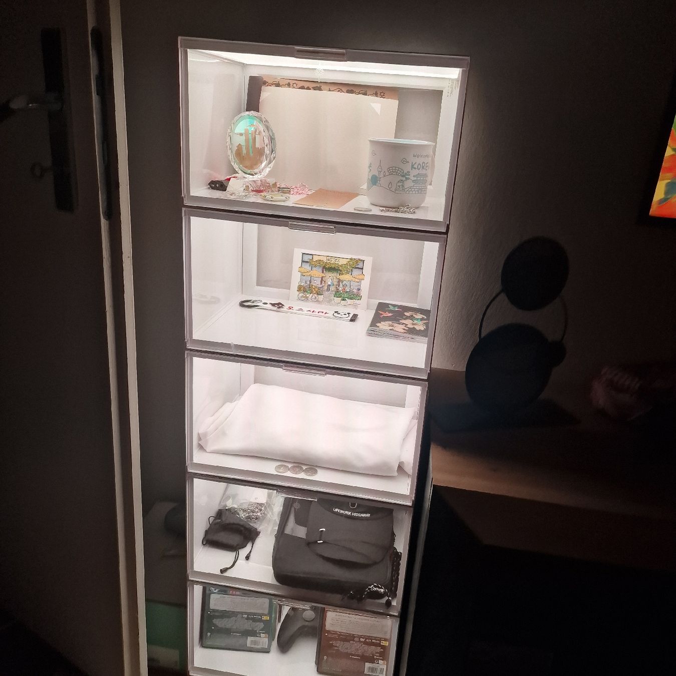 Vitrinen: Armoire Vitrine d'exposition nanoleaf avec éclairage LED int – Gebraucht aus Genève von sai_fdw9 1