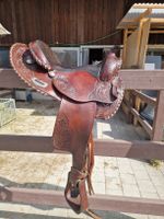 Westernsattel zu verkaufen, dazu Kinder Westernbügel