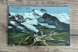 AK gelaufen „Klein Scheidegg und Jungfrau“ Stempel: 1909