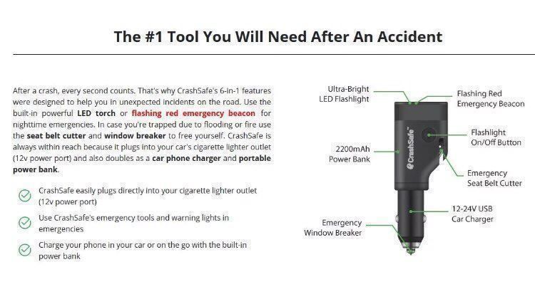 Accessori per altri veicoli: CrashSafe 6-in-1 Auto Sicherheits-Gerät – Nuovo e nell'imballaggio originale da Meilen venduto da Schelmi99 4