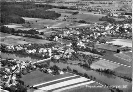Aarwangen BE Flugufnahme Nr.1297w , ca.1950
