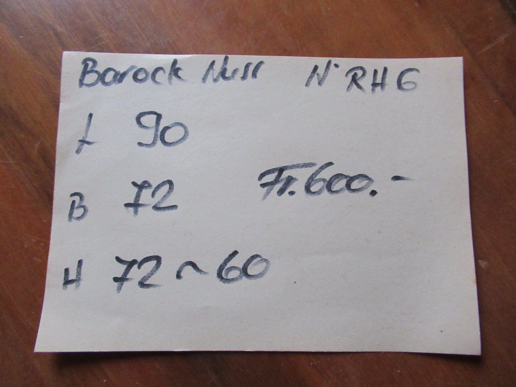 Tavoli: Barok Tisch (Nuss/90) – Usato da Berg SG venduto da Pizza58 6