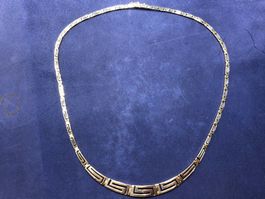 Edles Collier Mäander aus 14 Karat Gelbgold Au 585