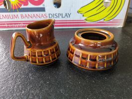 Pot à lait sucrier vintage année 60 origine Pologne