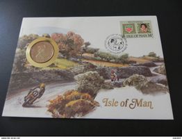 Münzbrief Isle of Man 10 Pence 1984